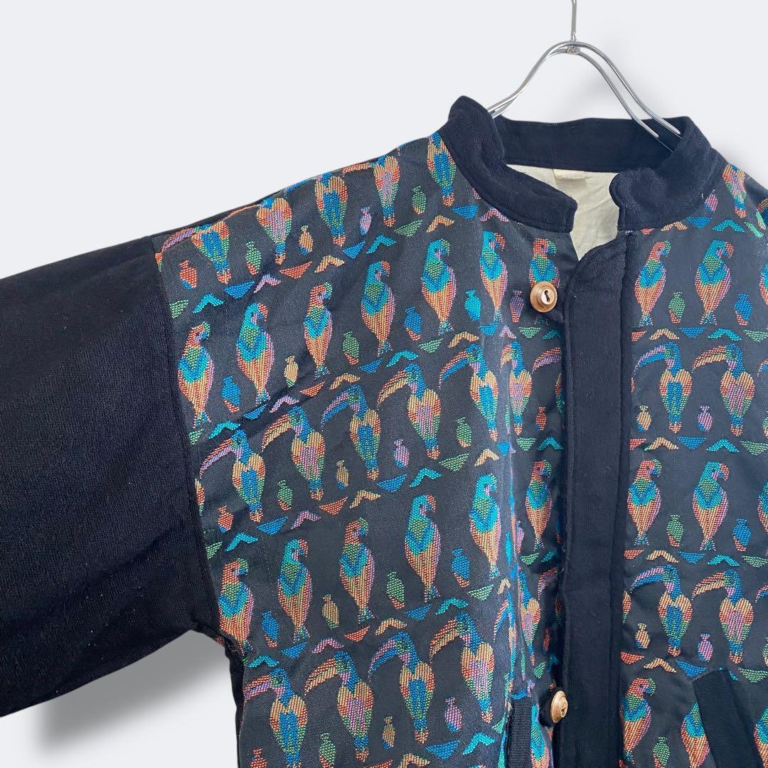 3点¥10,000 ビンテージ 古着 卸 レトロ 80's 総柄ブルゾン