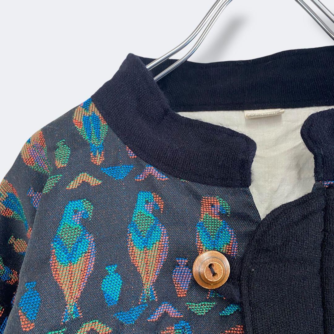 3点¥10,000 ビンテージ 古着 卸 レトロ 80's 総柄ブルゾン