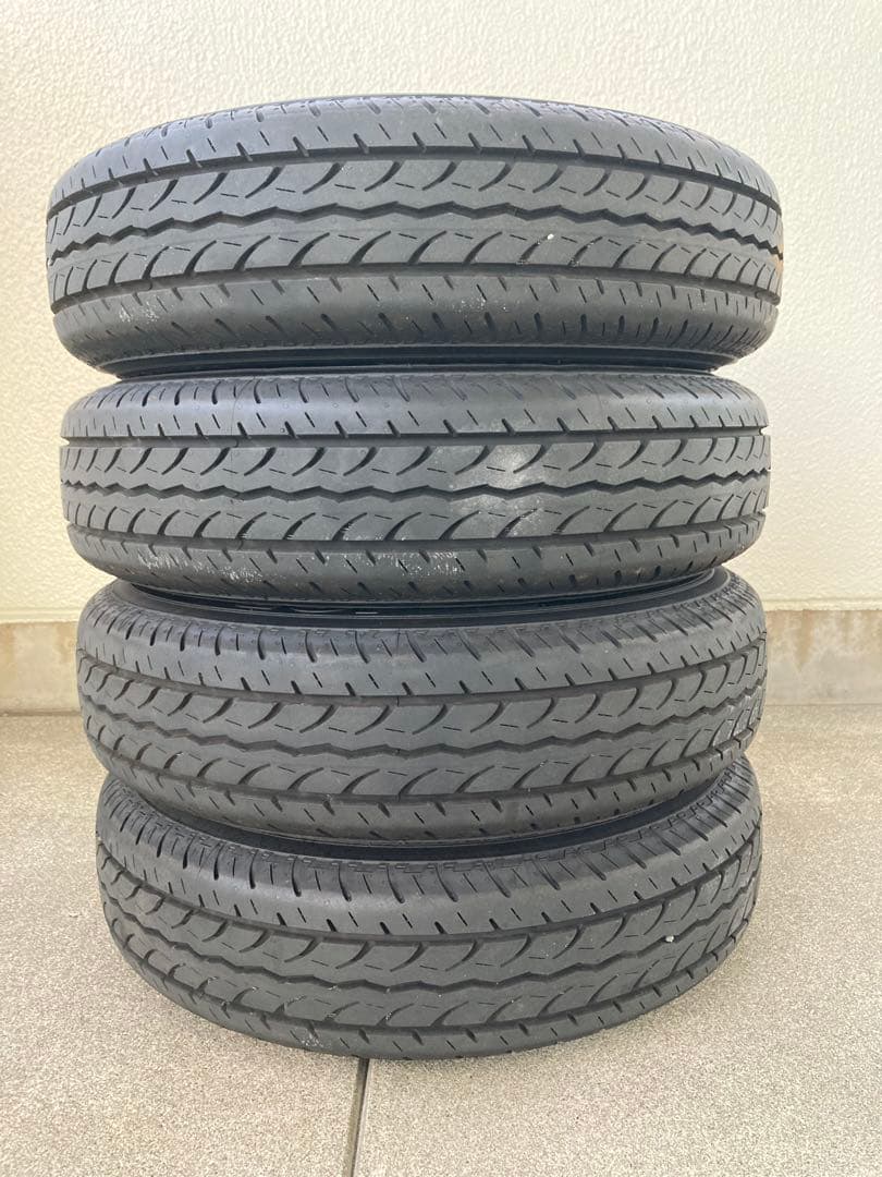 アトレー 新車外し 145/80R12 タイヤ ホイール セット キャップ付き