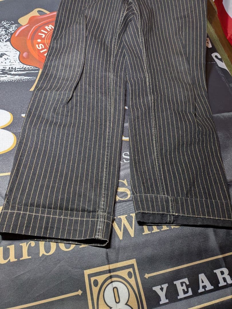 S フリーホイーラーズ ブラック ウォバッシュ パンツ