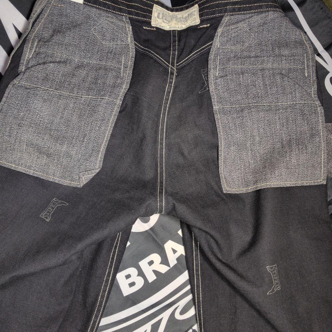 S フリーホイーラーズ ブラック ウォバッシュ パンツ