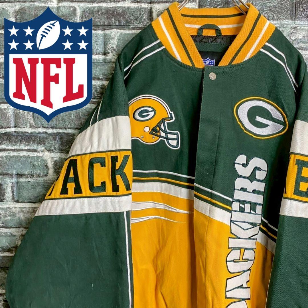 【NFL/希少】PACKERS ビッグシルエット ジャケット アウター 3XL