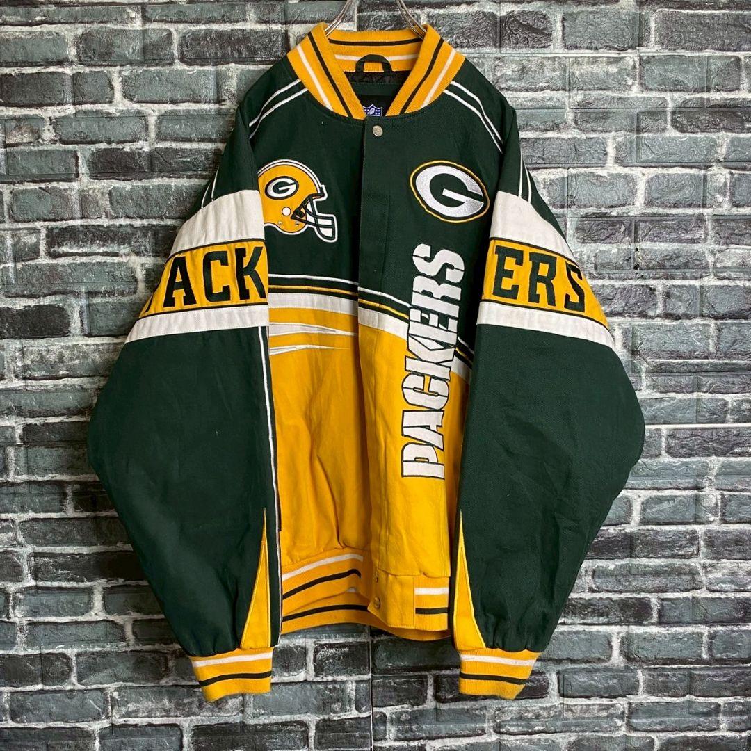【NFL/希少】PACKERS ビッグシルエット ジャケット アウター 3XL