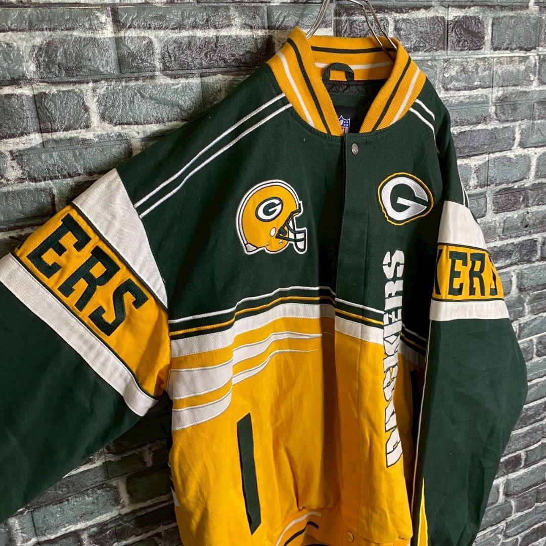 【NFL/希少】PACKERS ビッグシルエット ジャケット アウター 3XL