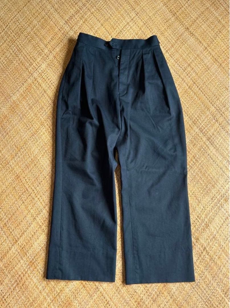 パンツ NEAT 16S COMA CHINO CLOTH WIDE TYPE2