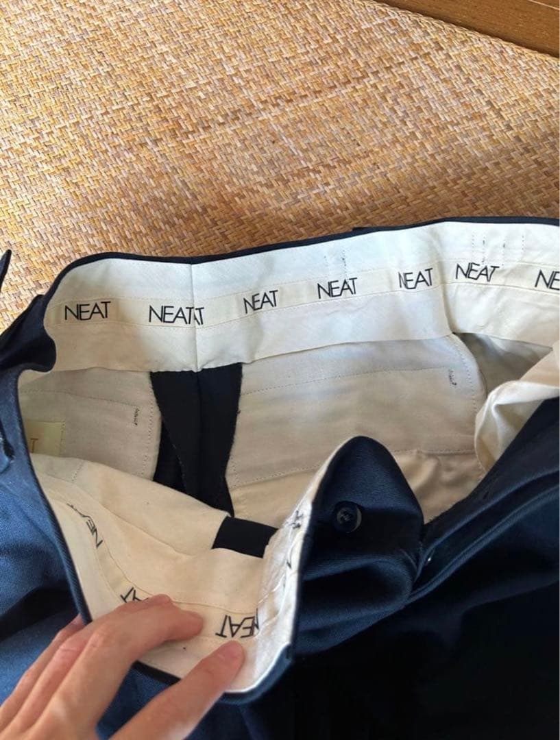 パンツ NEAT 16S COMA CHINO CLOTH WIDE TYPE2