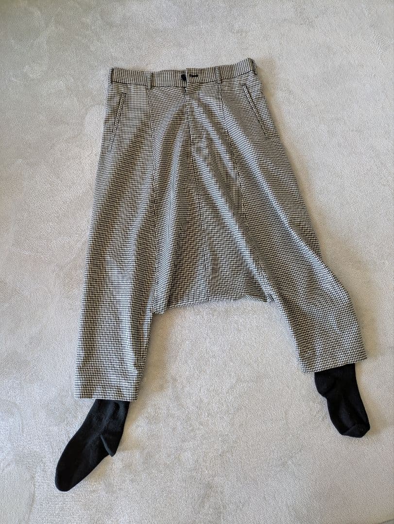 [美品]COMME des GARÇONSギャルソン　チェック柄サルエルパンツ