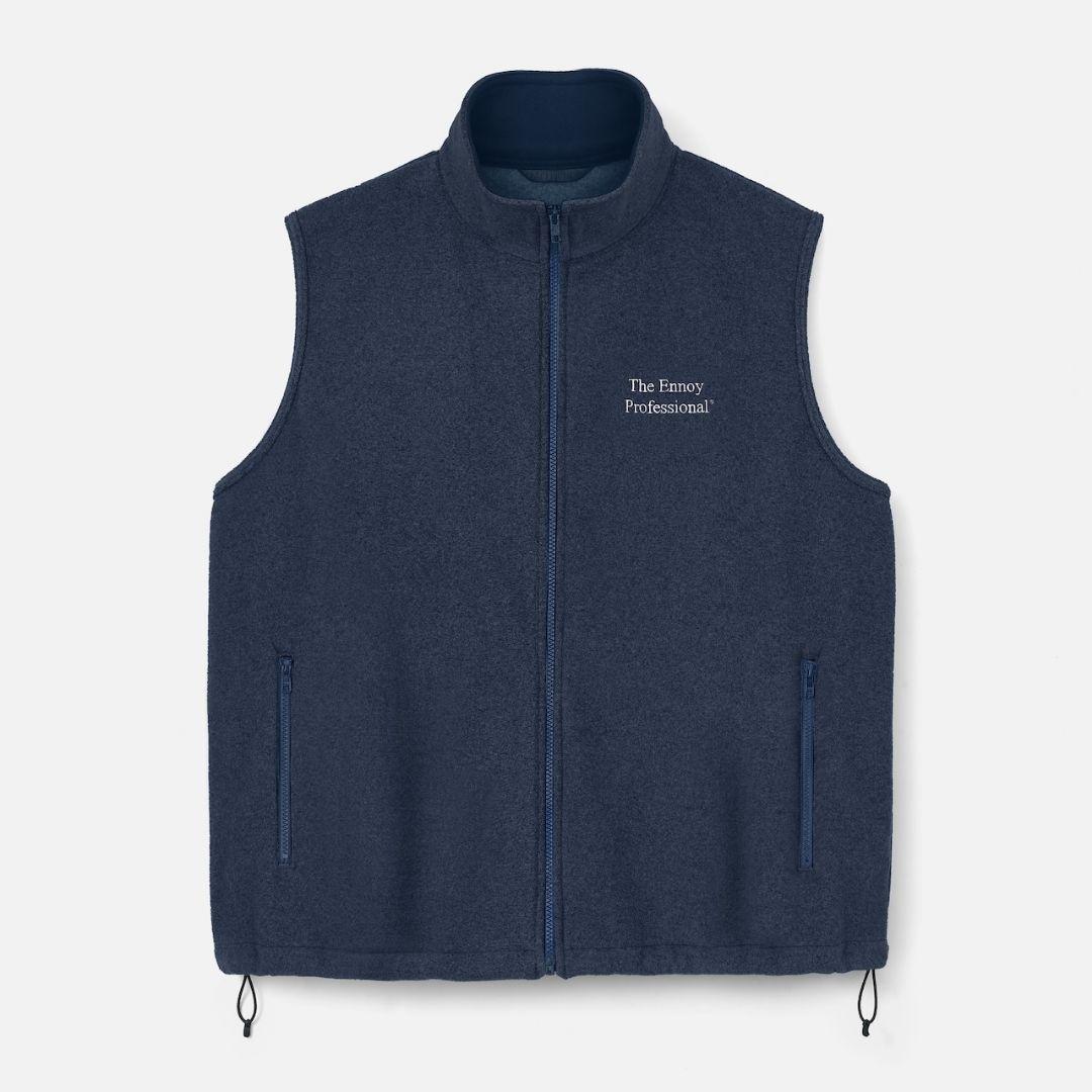トップス PROFESSIONAL FLEECE VEST (NAVY) XXL