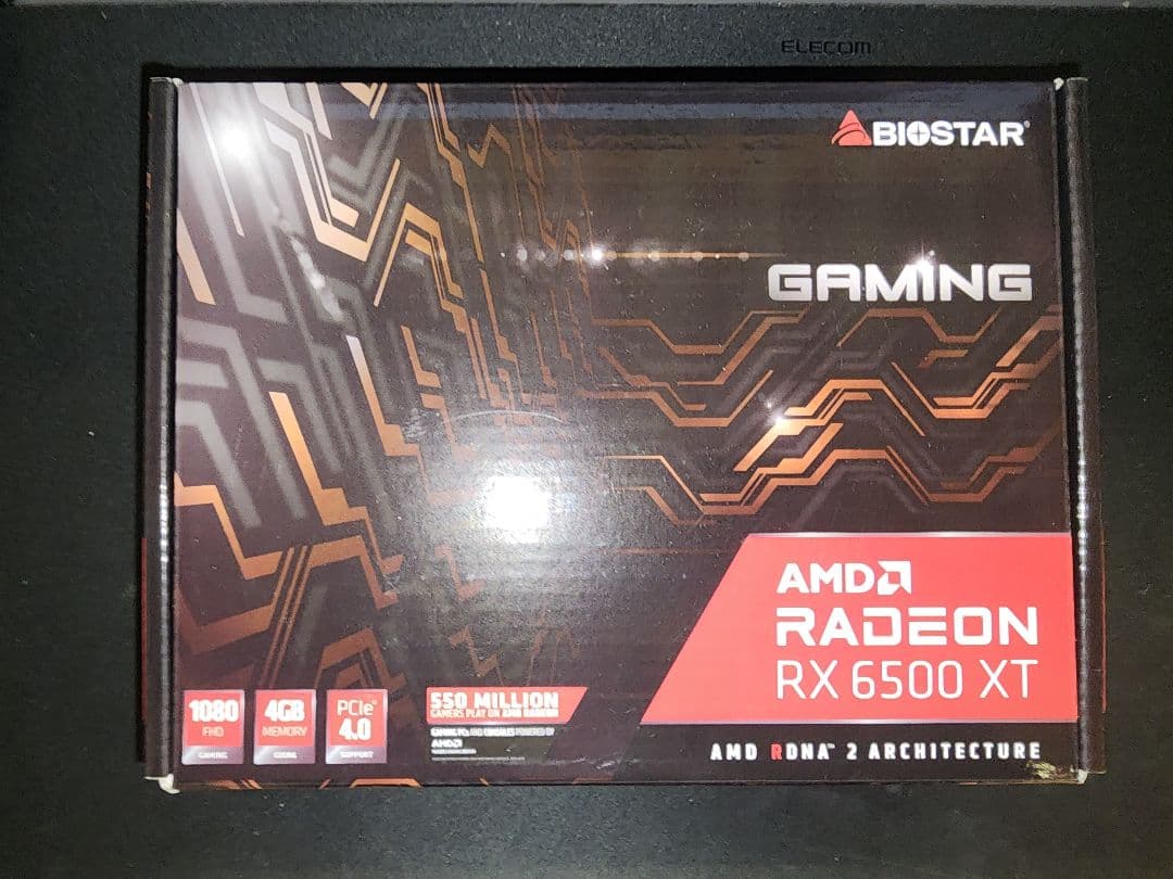BIOSTAR Radeon RX 6500 XT 4GB　動作確認済み