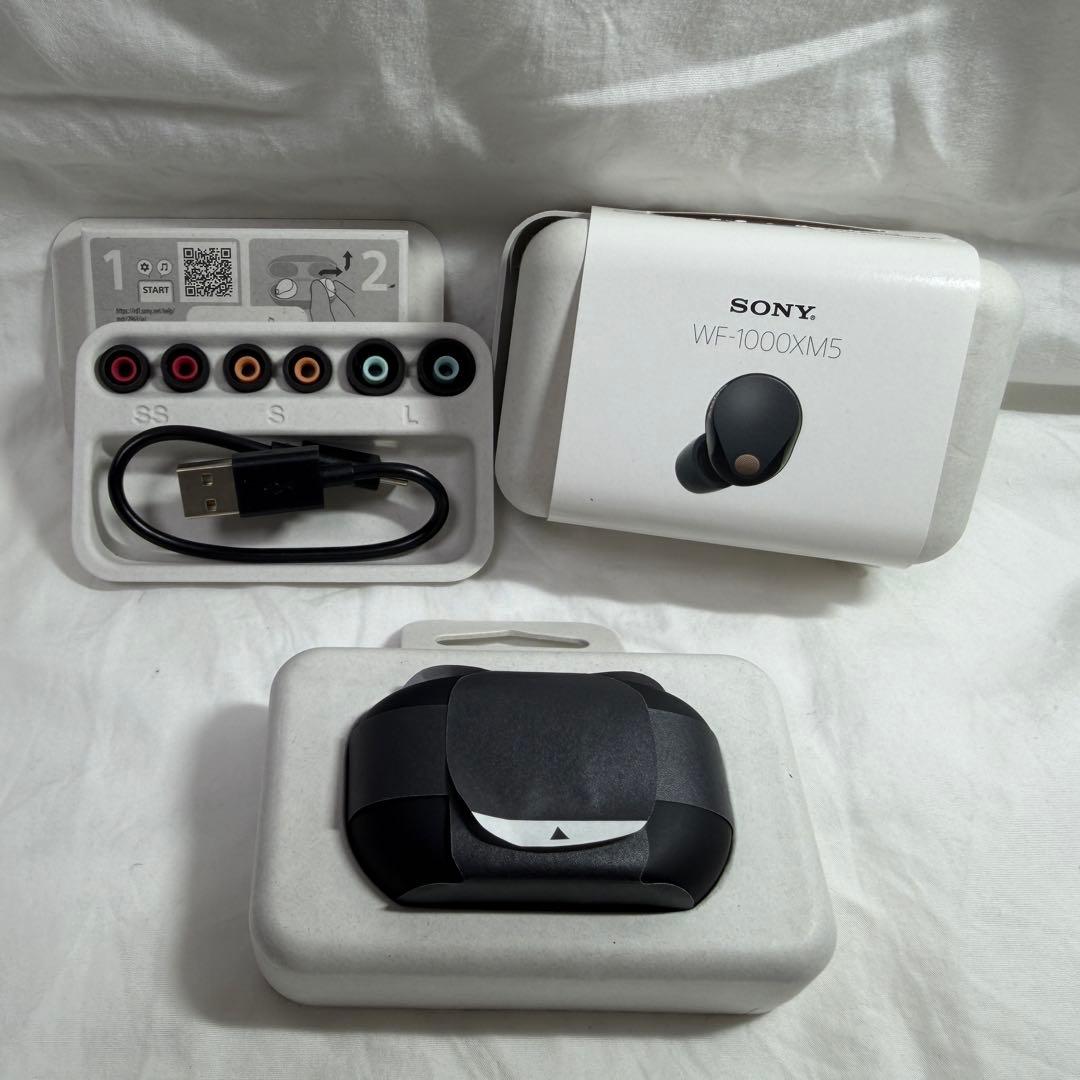 美品★ソニー WF-1000XM5 純正 ワイヤレスイヤホン