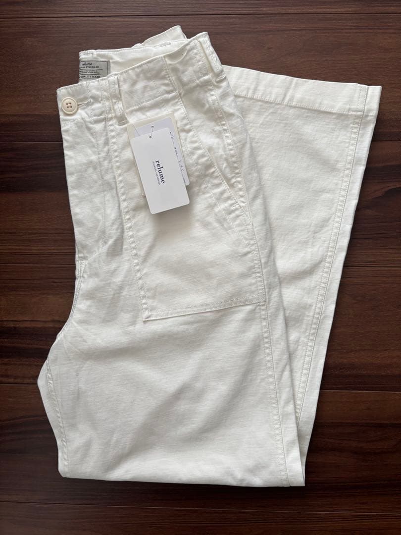JOURNAL STANDARD relume ワイドベイカーパンツ38ホワイト