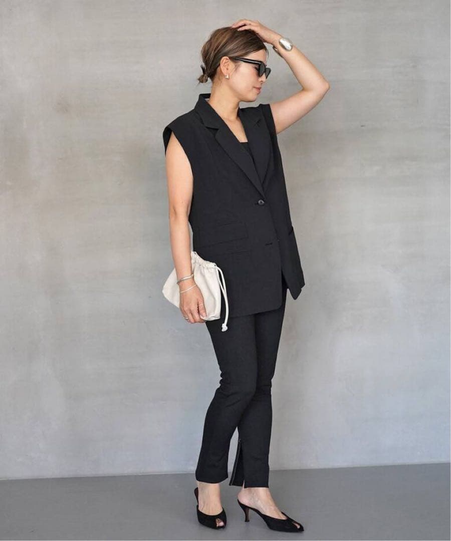 【タグ付き未使用】Deuxieme Classe 裾Zipレギンスパンツ 34