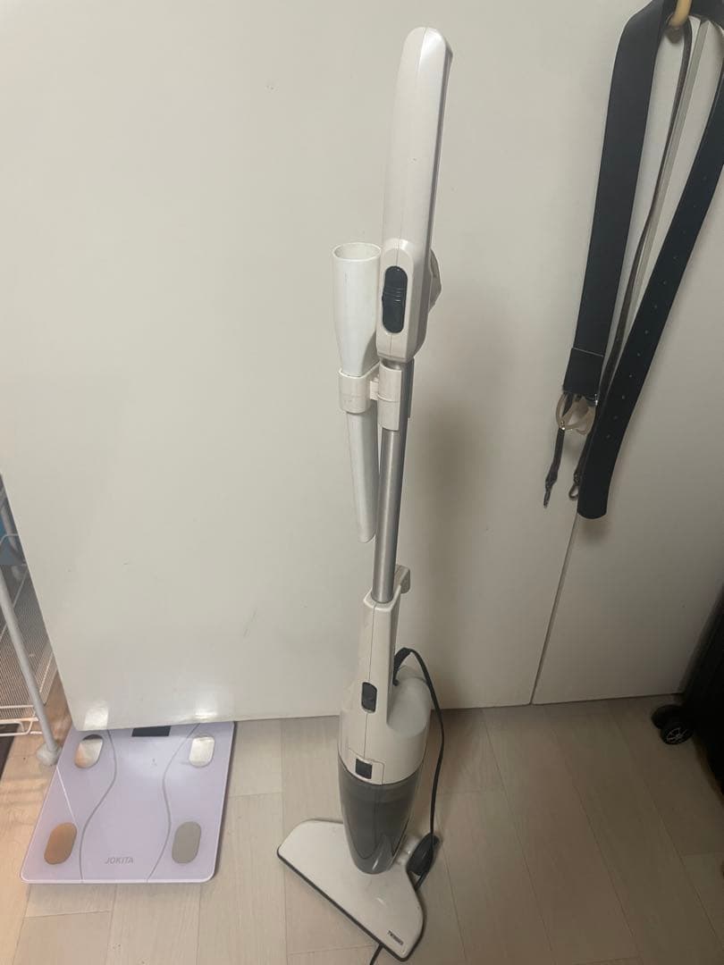 キャニスター掃除機 ホワイト コード式