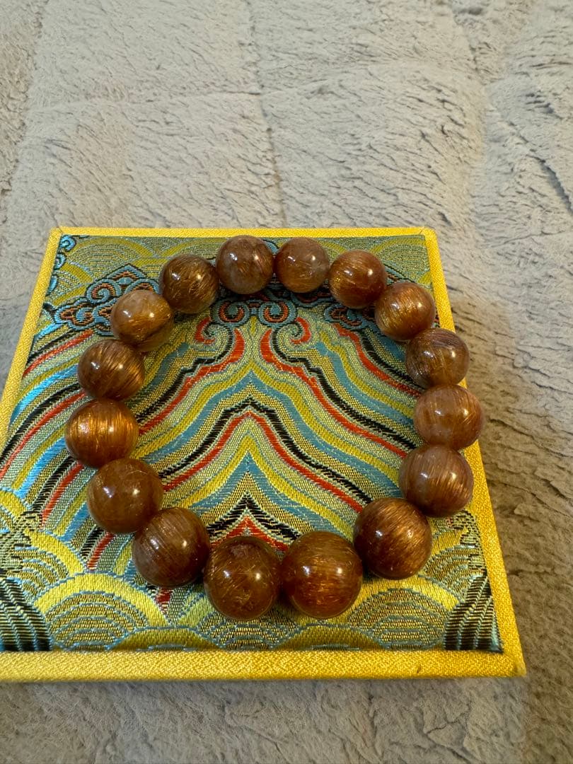 【貴重】　ルチルクォーツ（コッパールチルキャッツアイ）お値下げ中