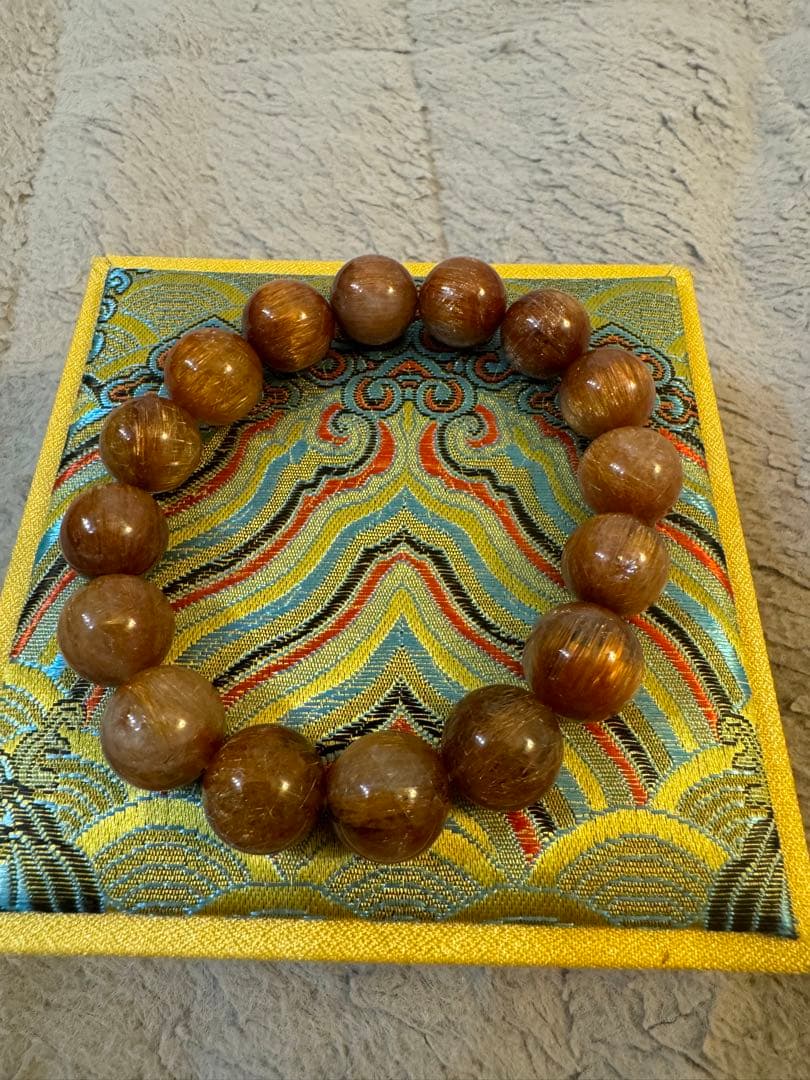 【貴重】　ルチルクォーツ（コッパールチルキャッツアイ）お値下げ中