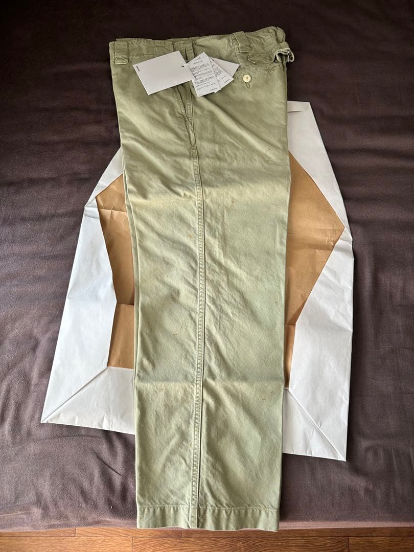 パンツ visvim LEAGUERS CHINO DMGD LT.GREEN