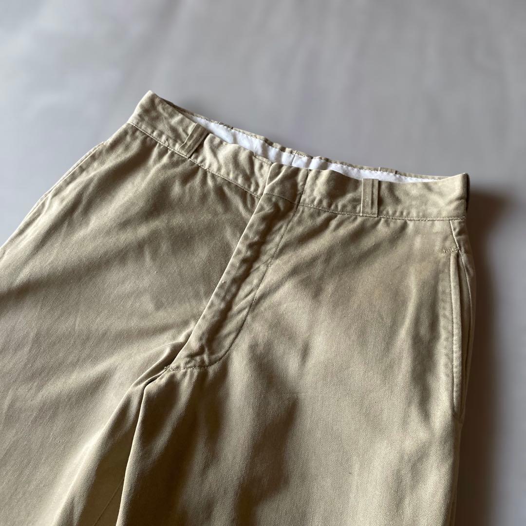 70s US ARMY コットンチノパンツ カーキ w29 l29 アメリカ軍