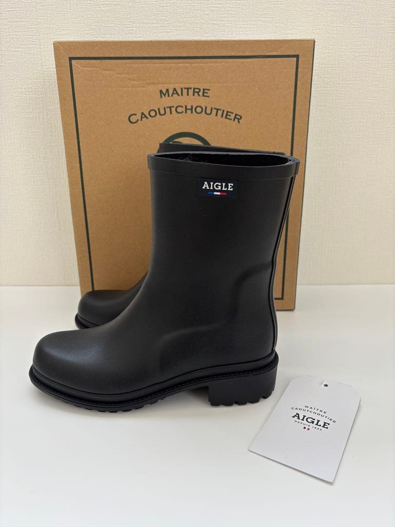 ✨未使用品✨ AIGLE エーグル レインブーツ ノワール(黒) 22.5cm