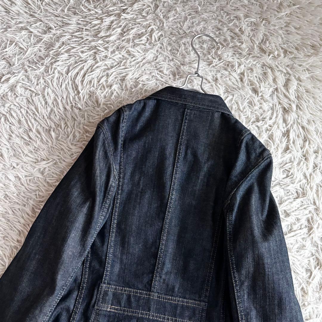希少 バーバリー ロンドン デニム ジャケット 44 大きいサイズ ノバチェック
