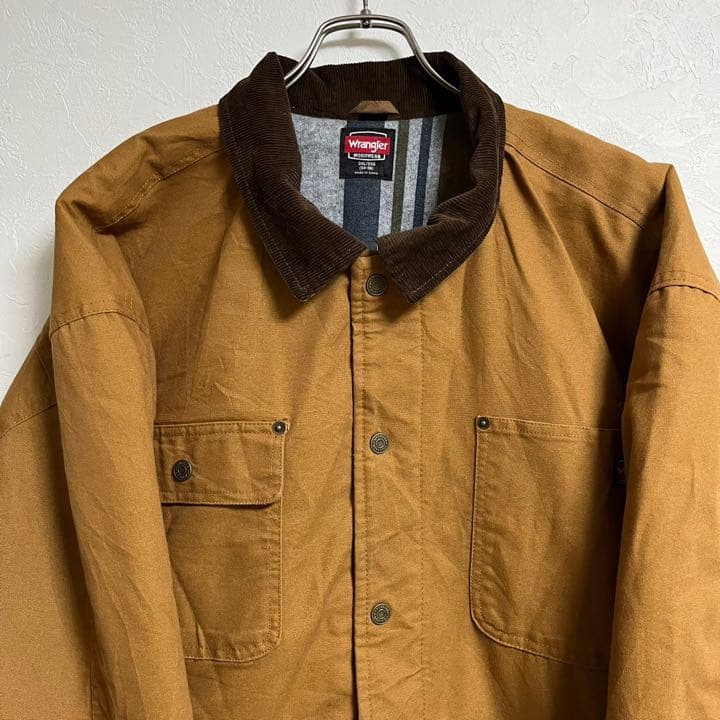 Wrangler ラングラー ロゴパッチ 厚手 コットン カバーオール アウター