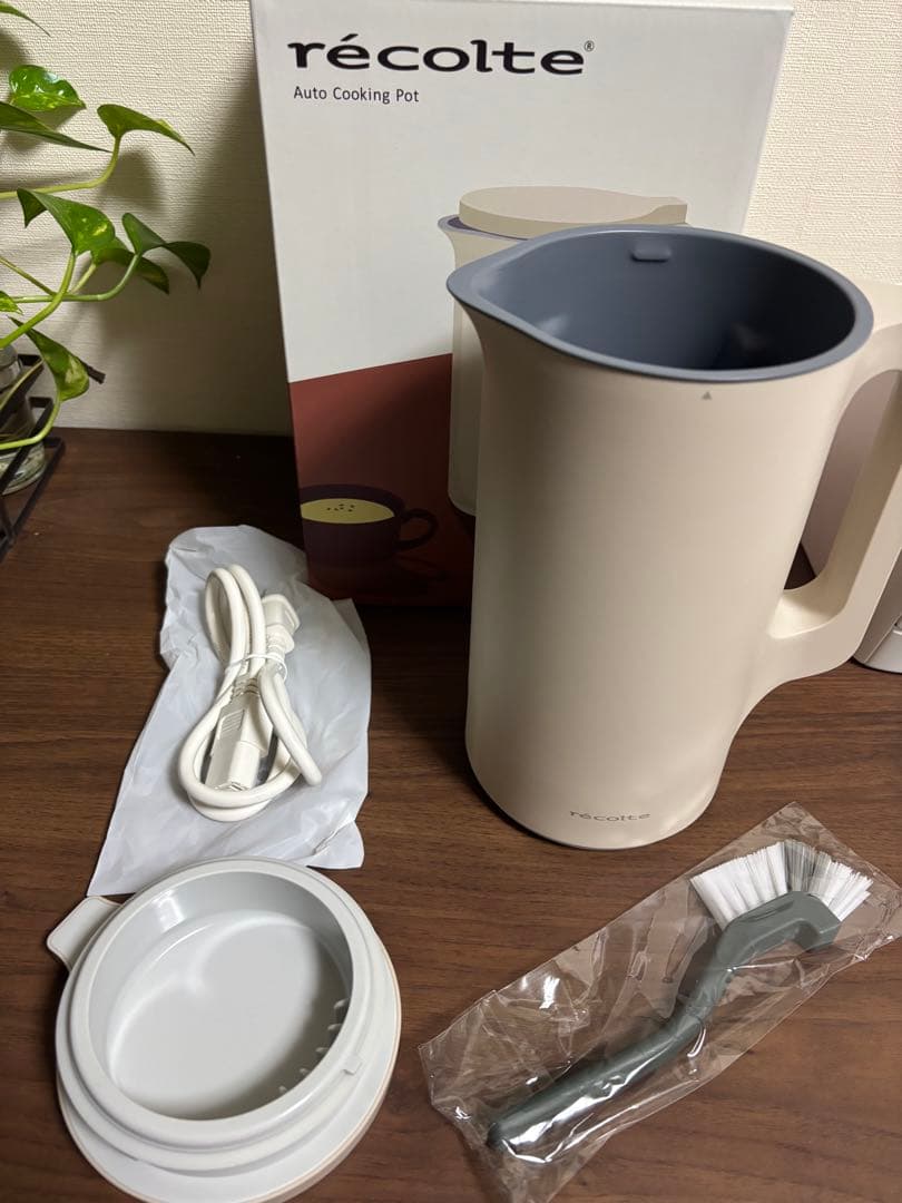 【1回のみ使用】レコルト Recolte 自動調理ポット スープメーカー 白