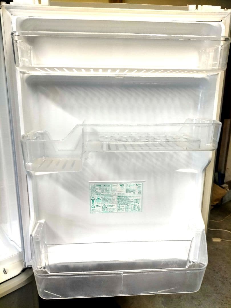 SHARP 2018年製 350Ｌ大型冷蔵庫 大容量SJ-W351D-S 両開き