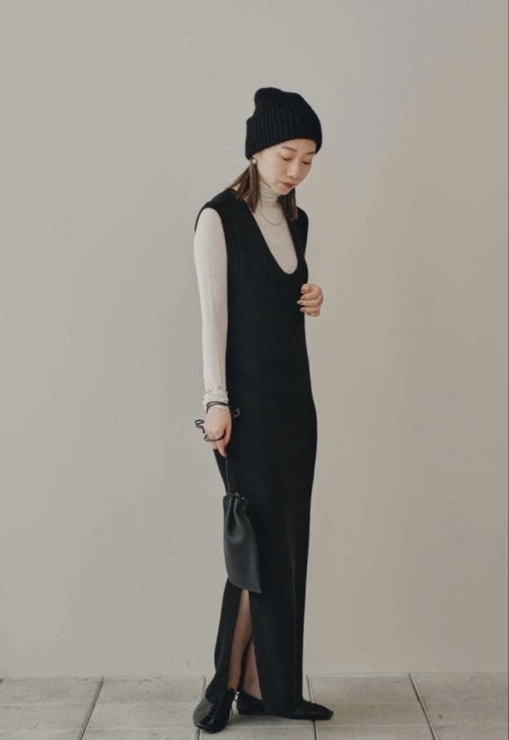 TODAYFUL ニットドレス　新品　ロングワンピース　36