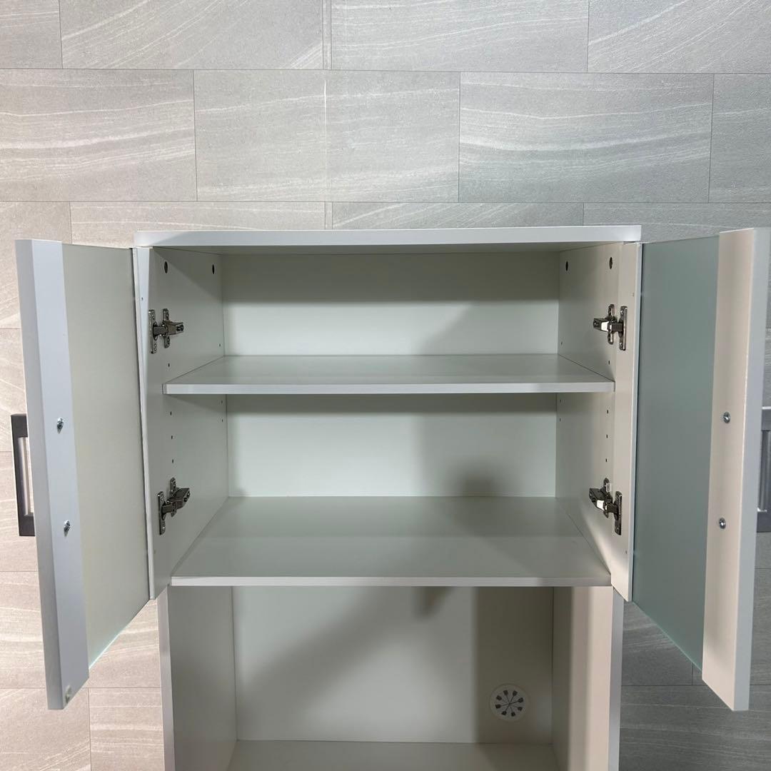 NITORI 食器棚 レンジ台 キッチンボード 60cm フォルムN d3801