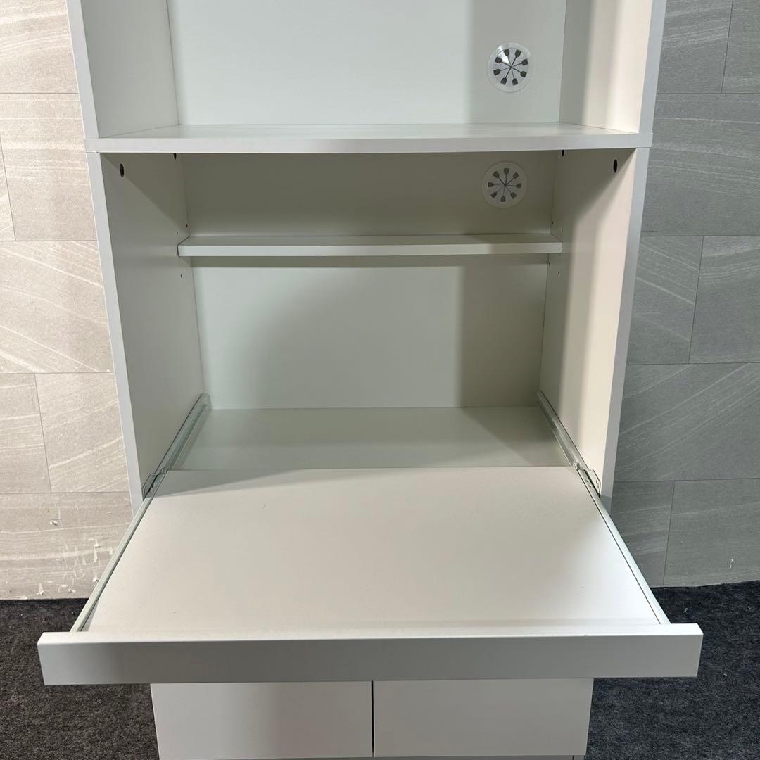 NITORI 食器棚 レンジ台 キッチンボード 60cm フォルムN d3801