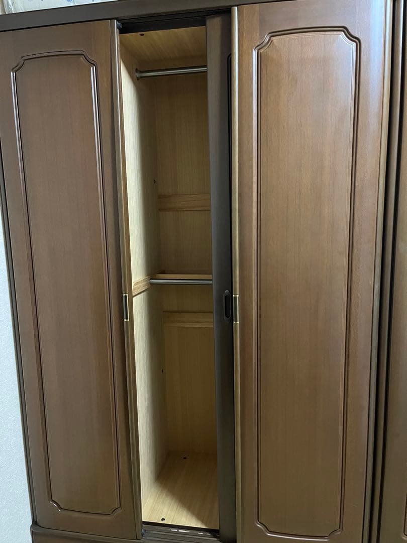 府中家具 ミラー付き洋服ダンス