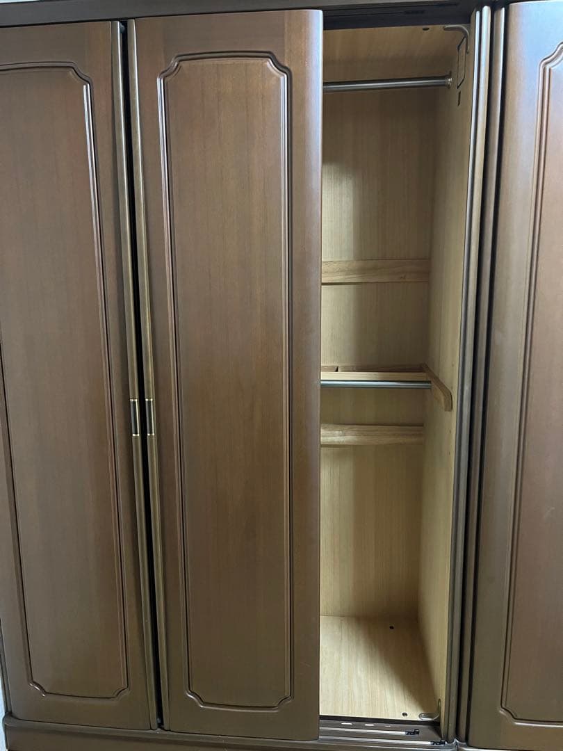 府中家具 ミラー付き洋服ダンス