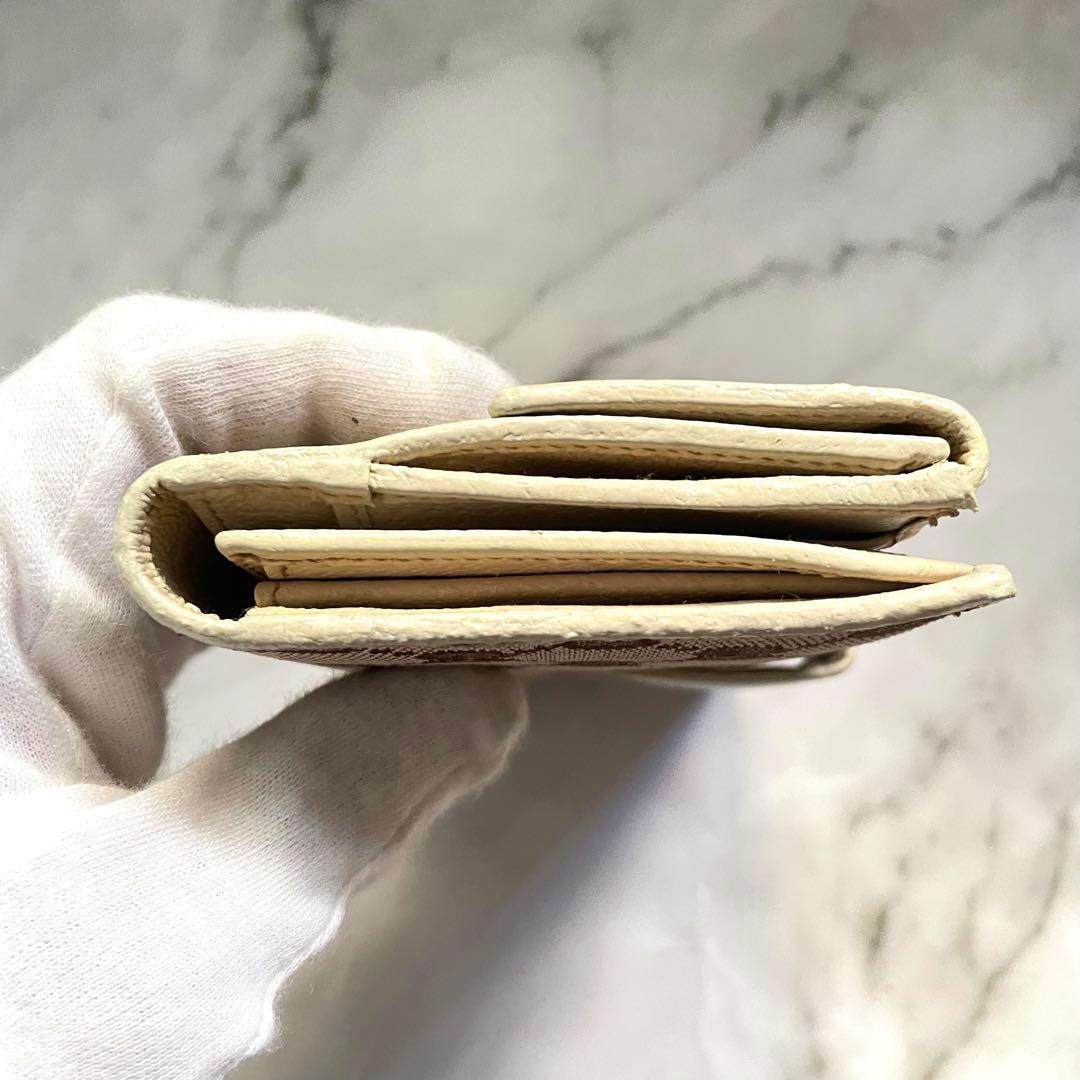 グッチ　長財布　GGキャンバス　ロゴプレート　Wホック　0111-①