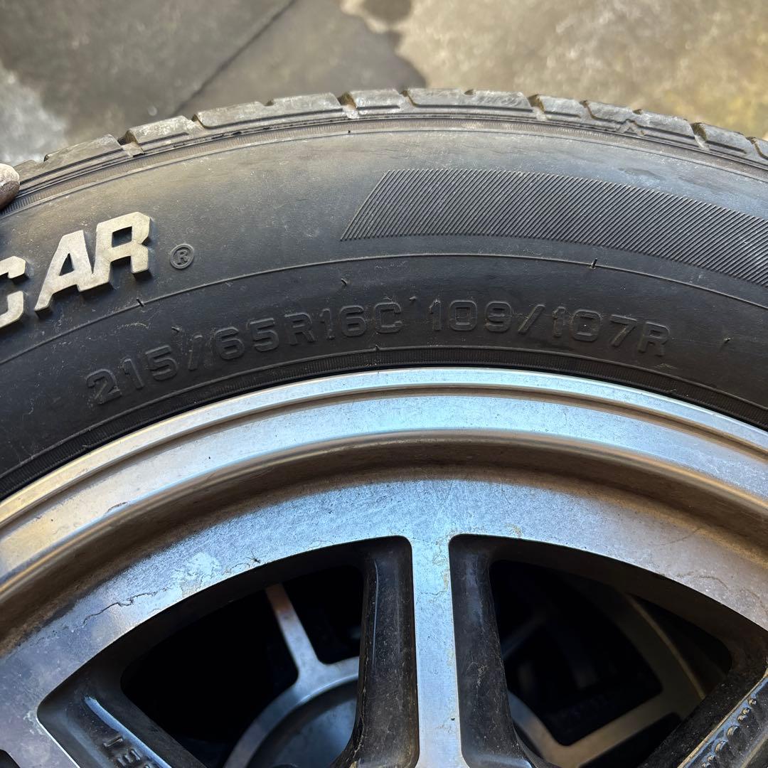 16インチ ハイエース　ハヤシレーシング バリ溝　2