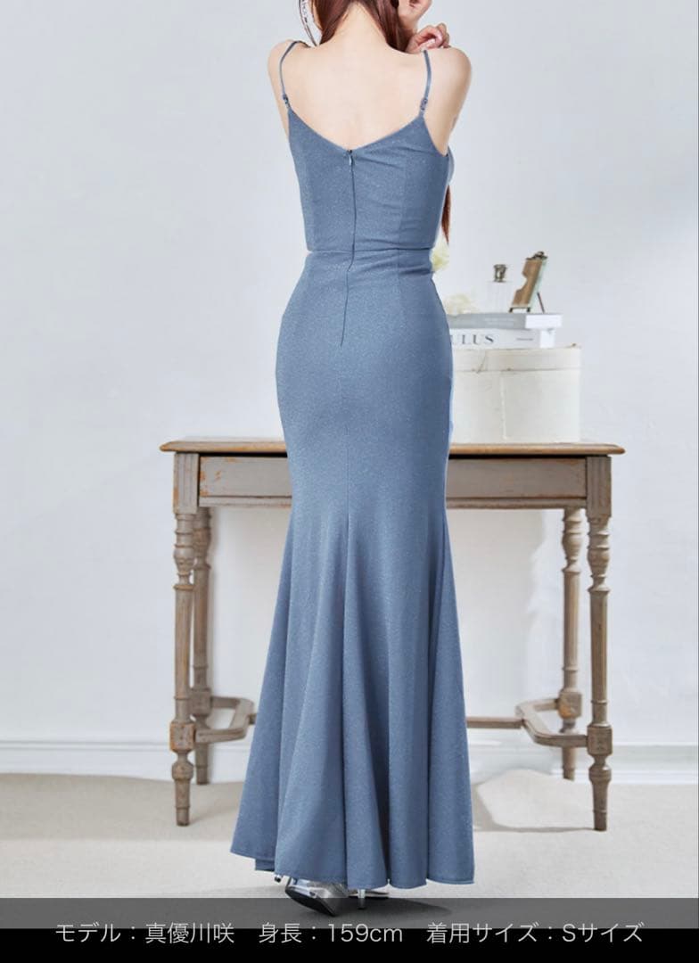 ラメキャミロングドレス Sサイズ