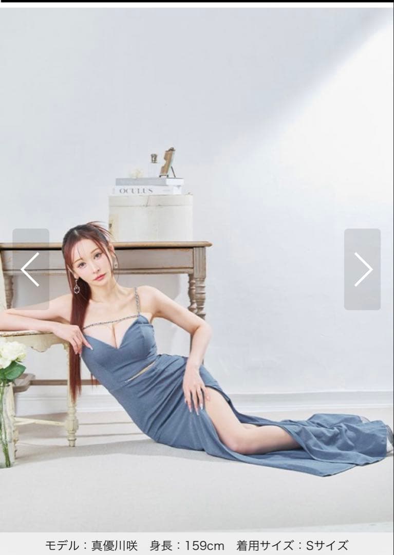 ラメキャミロングドレス Sサイズ