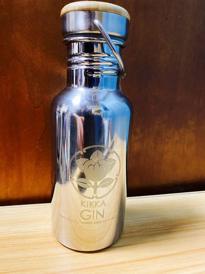 橘花　KIKKA GIN ステンレスボトル 竹キャップ付き