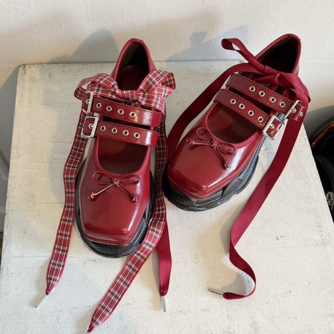 jouetie 底スニーカーソールバレエシューズ/メリージェーン