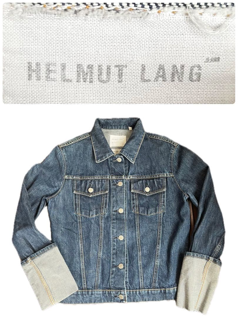 90s 本人期　イタリア製　HELMUTLANG ロングアーム デニムジャケット