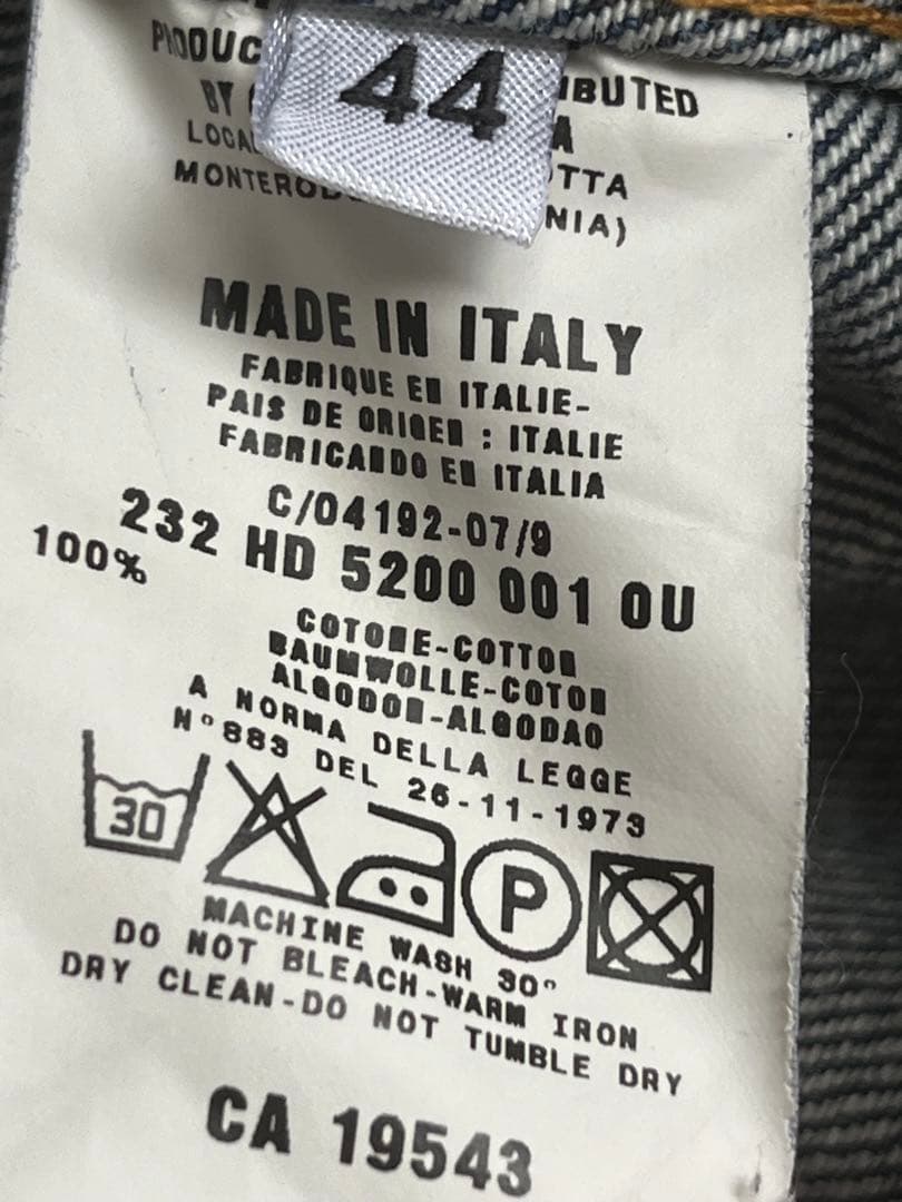 90s 本人期　イタリア製　HELMUTLANG ロングアーム デニムジャケット