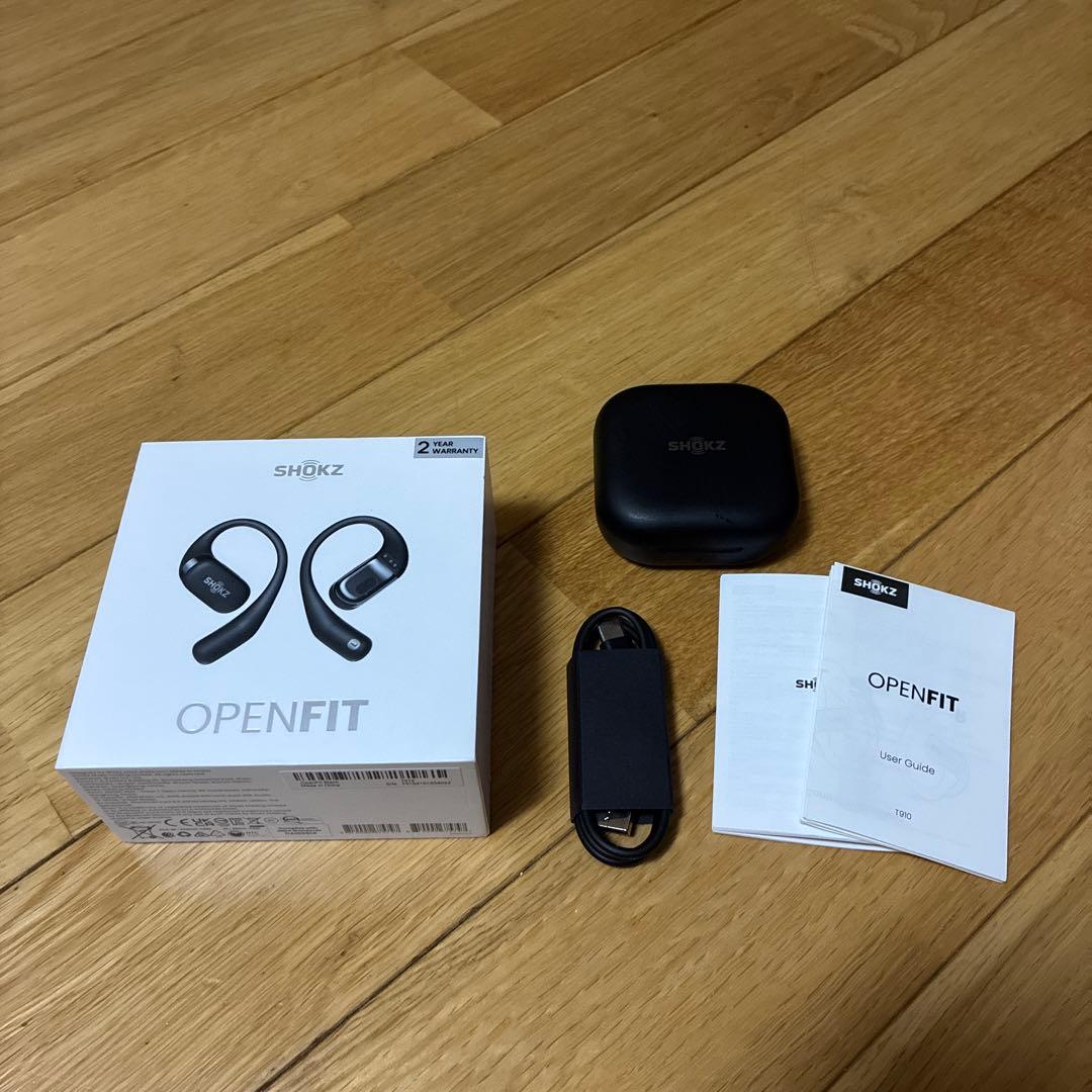 美品｜Shokz OPENFIT オープンフィット 黒ブラック