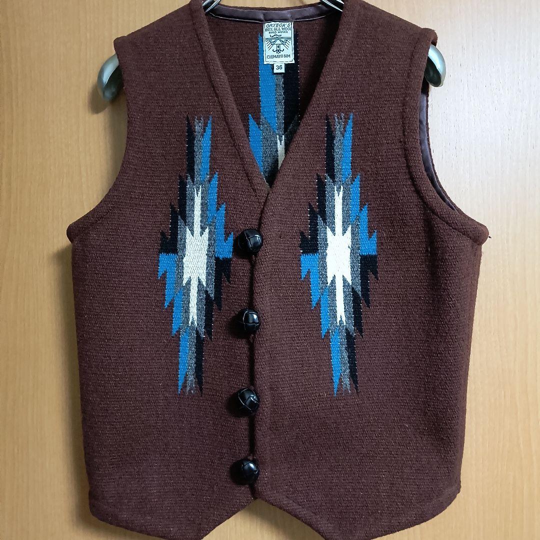 ORTEGA's オルテガ チマヨ ベスト 36 ブラウン