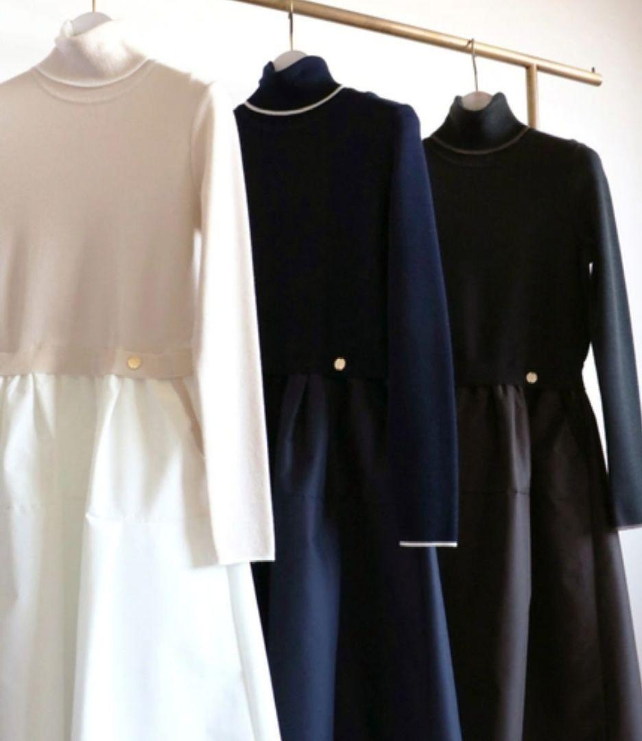 あやjolie mignon ジョリーミニョン タートルドッキングワンピ