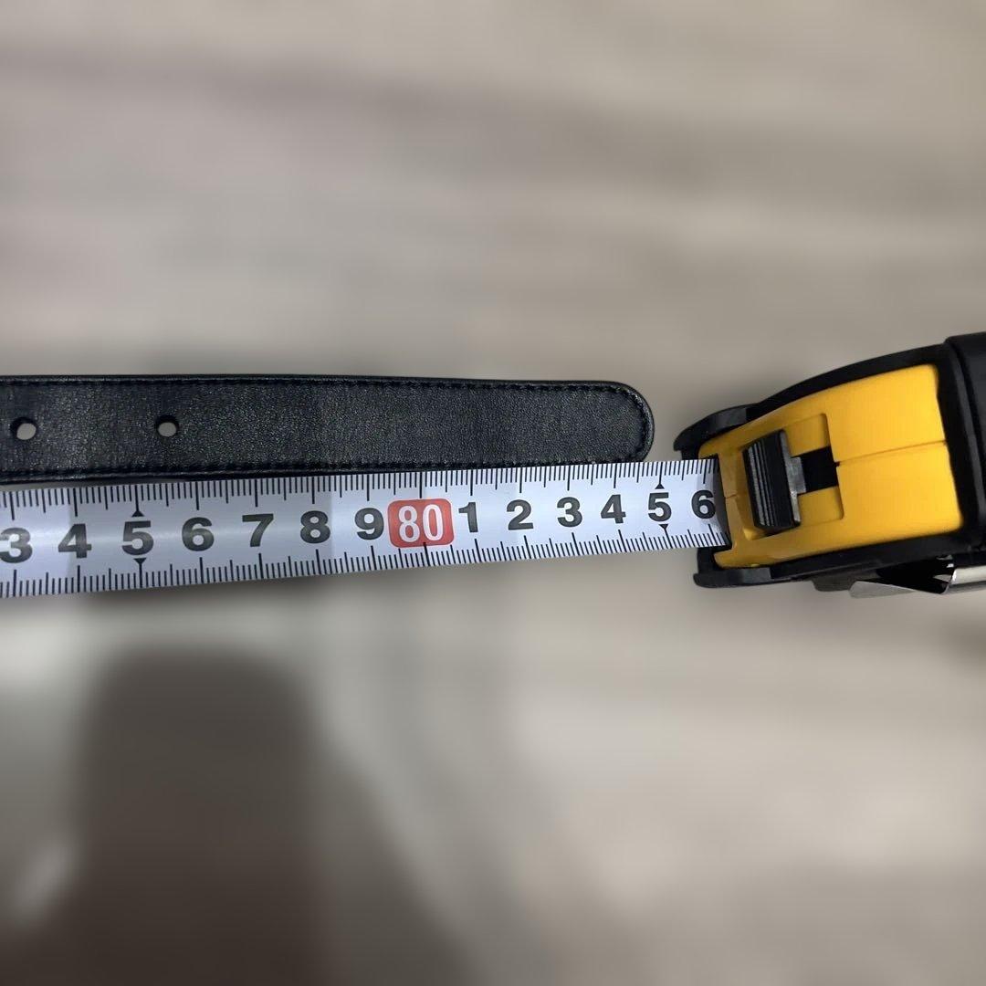 GUCCI 黒 レザー ベルト GGロゴ 70cm