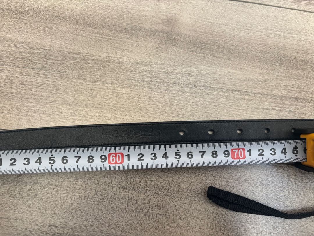 GUCCI 黒 レザー ベルト GGロゴ 70cm