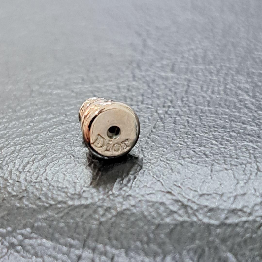 美品 DIOR ディオール ピアス petit CD ミニスタッド シルバー