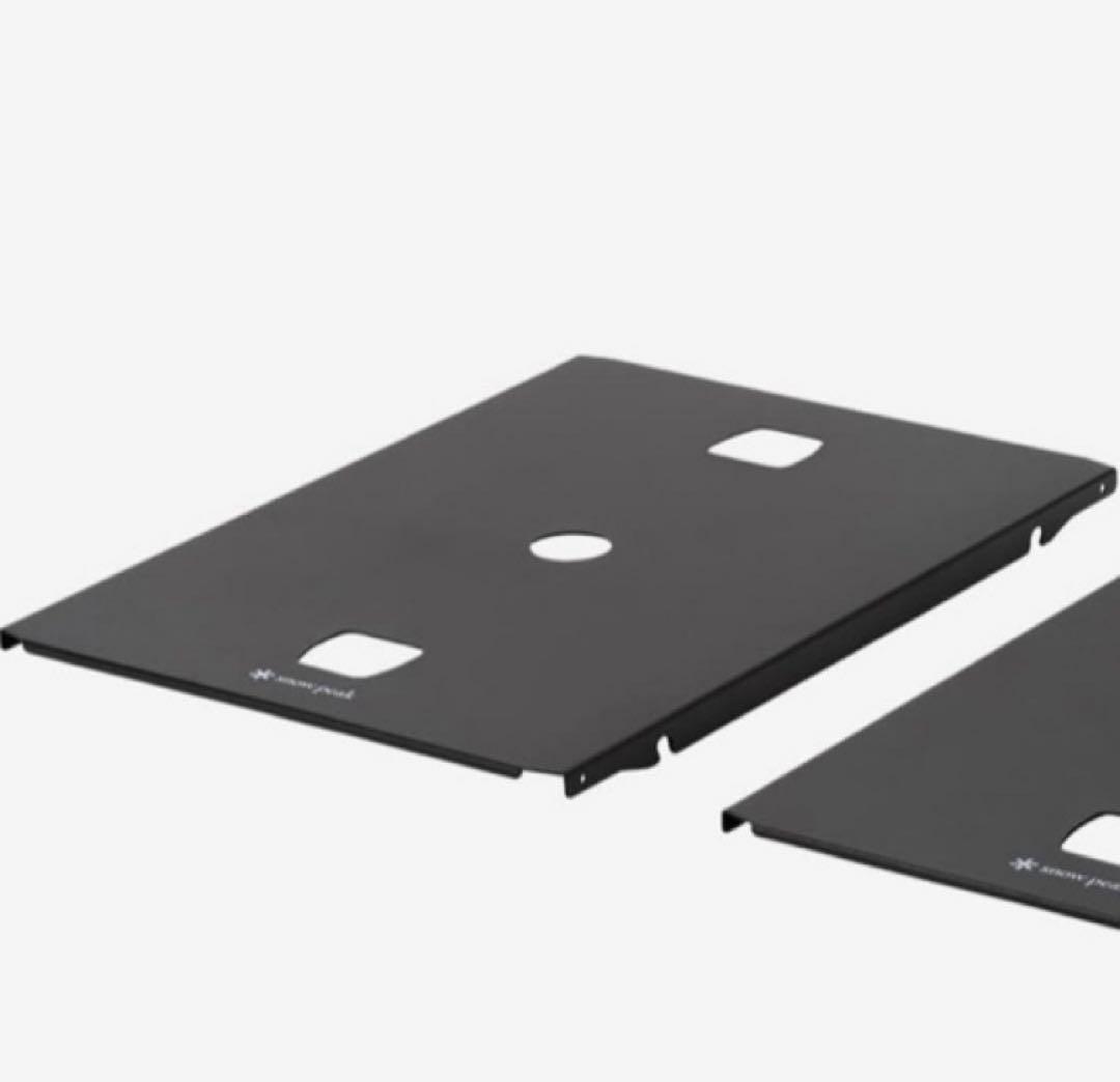  peak フラットバーナー専用リッドトレーブラック2枚セット