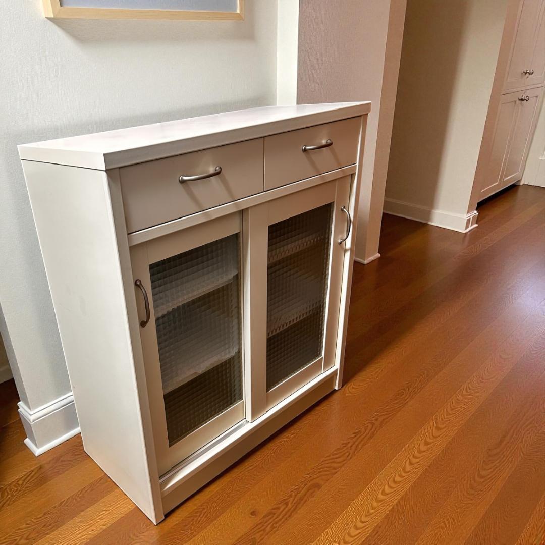 【送料無料】ピチカート K-850L キッチンカウンター 食器棚