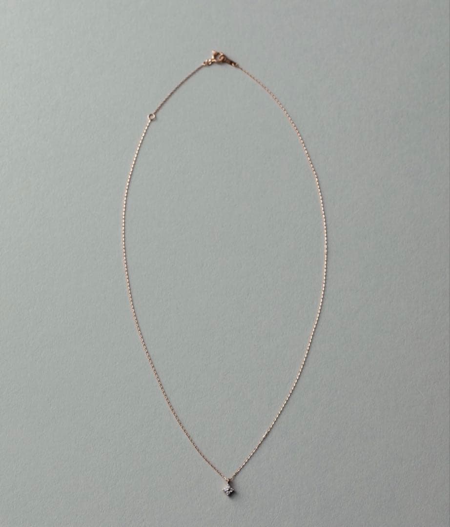 【る】K18MPG レイヤー ダイヤモンド フローレット ネックレス