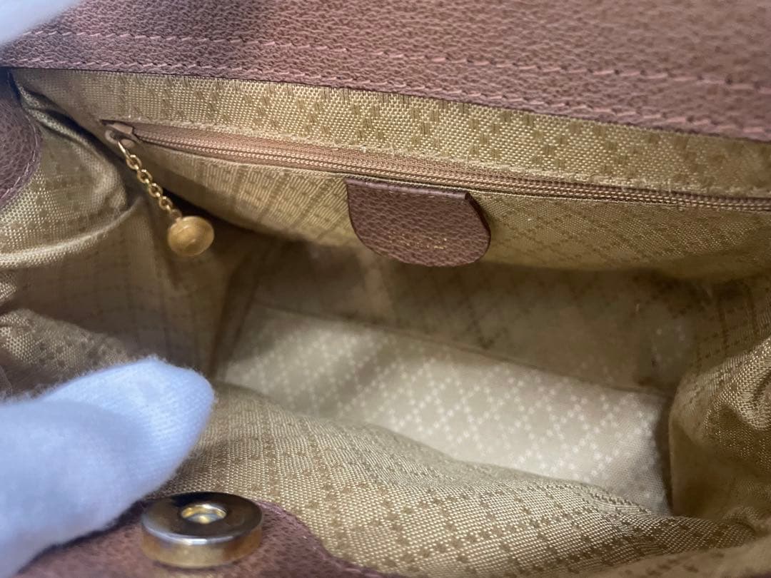 GUCCI グッチ　バンブー　スエード　ブラウン　ショルダー　バンド　2way