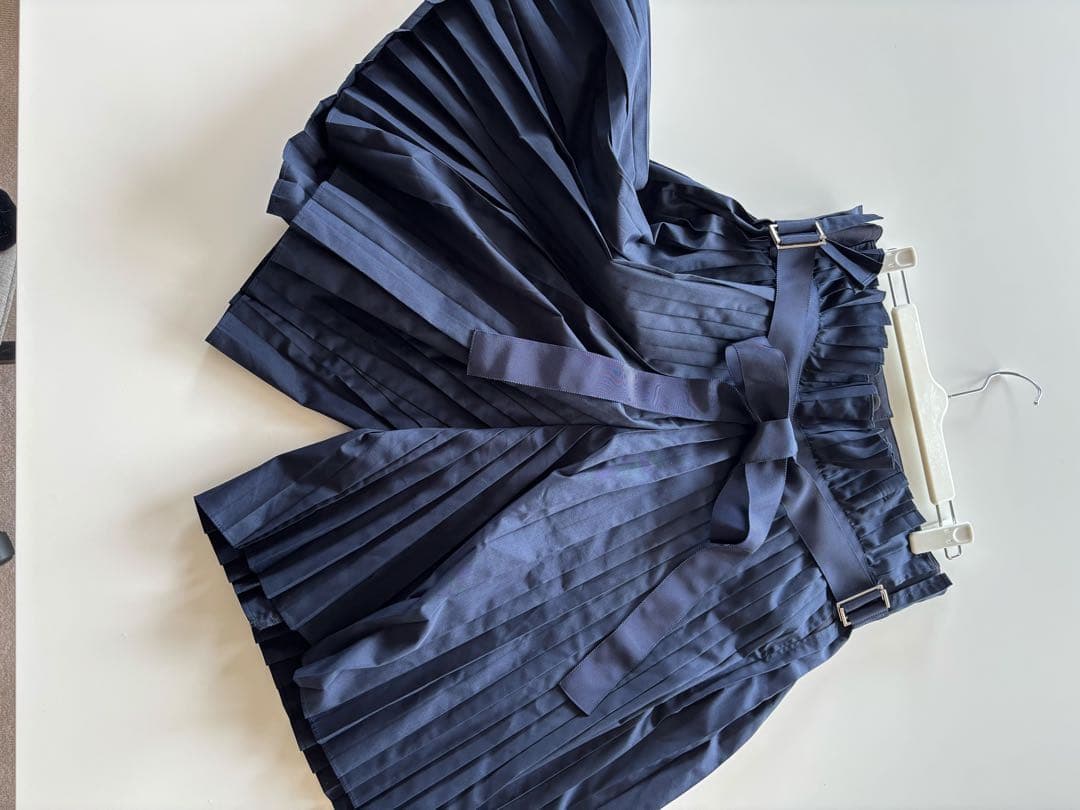 sacai プリーツキュロットスカート